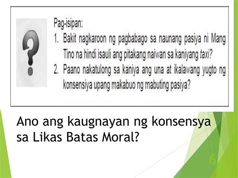 Modyul 3: Paghubog ng konsensya batay sa likas na batayang .